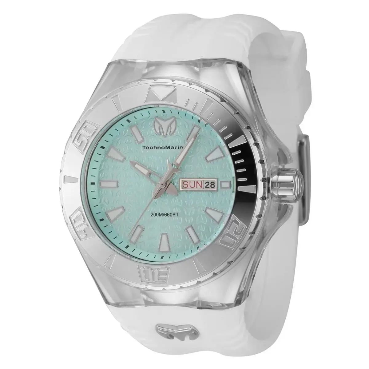 Technomarine Cruise Men`s 48mm Turquoise Day Date Dive Watch 200M TM-122010