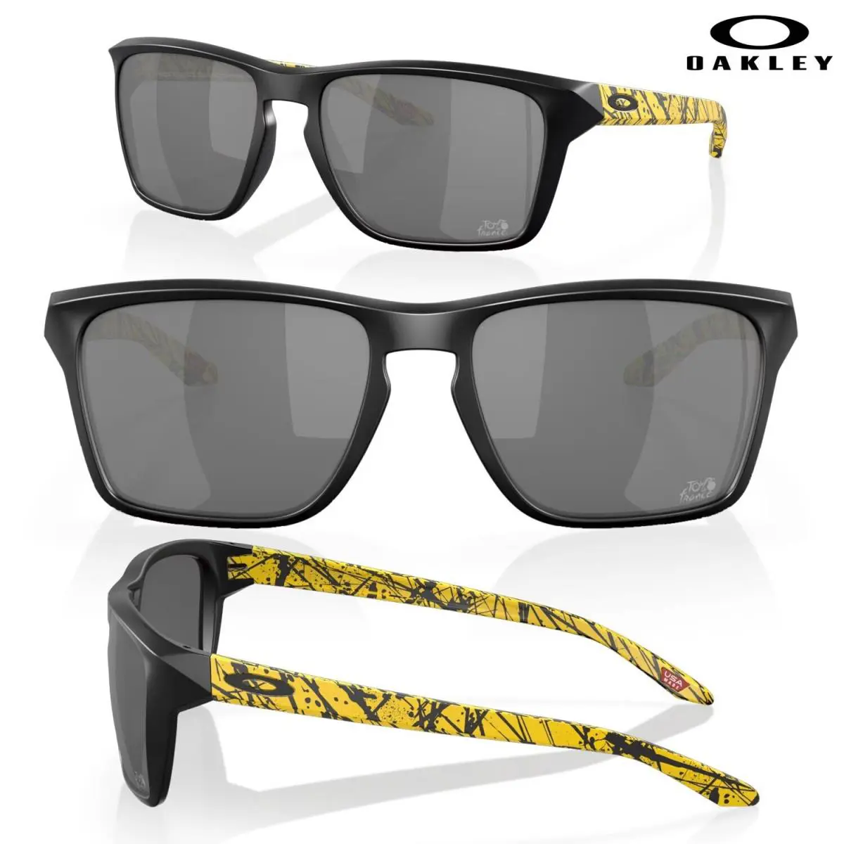 Oakley Sylas Tour De France Sunglasses- Matte Black Splatter/prizm Black - Frame: Black