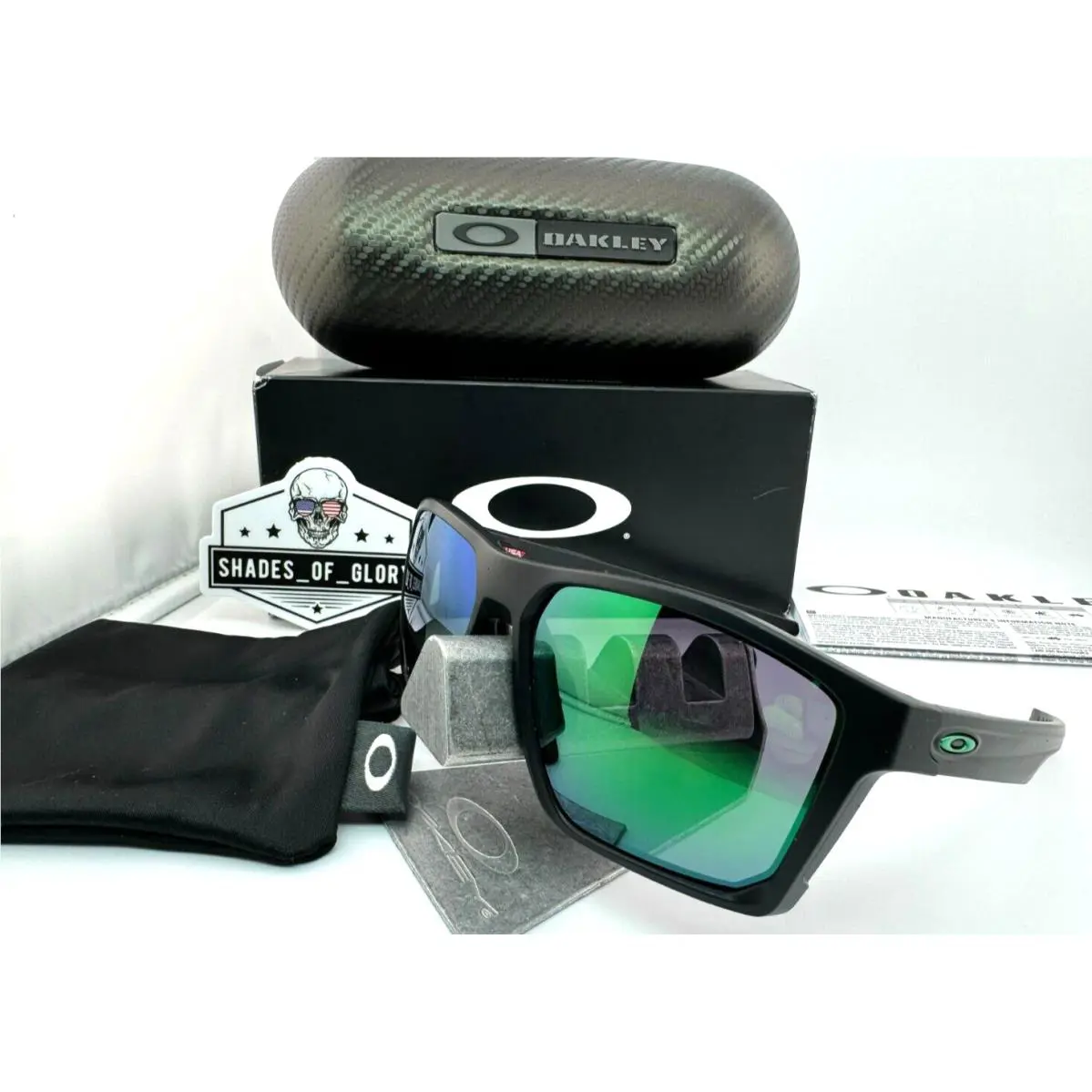 Targetline Matte Black with Prizm Jade Polarized Sunglasses OO9397-07 by Oakley