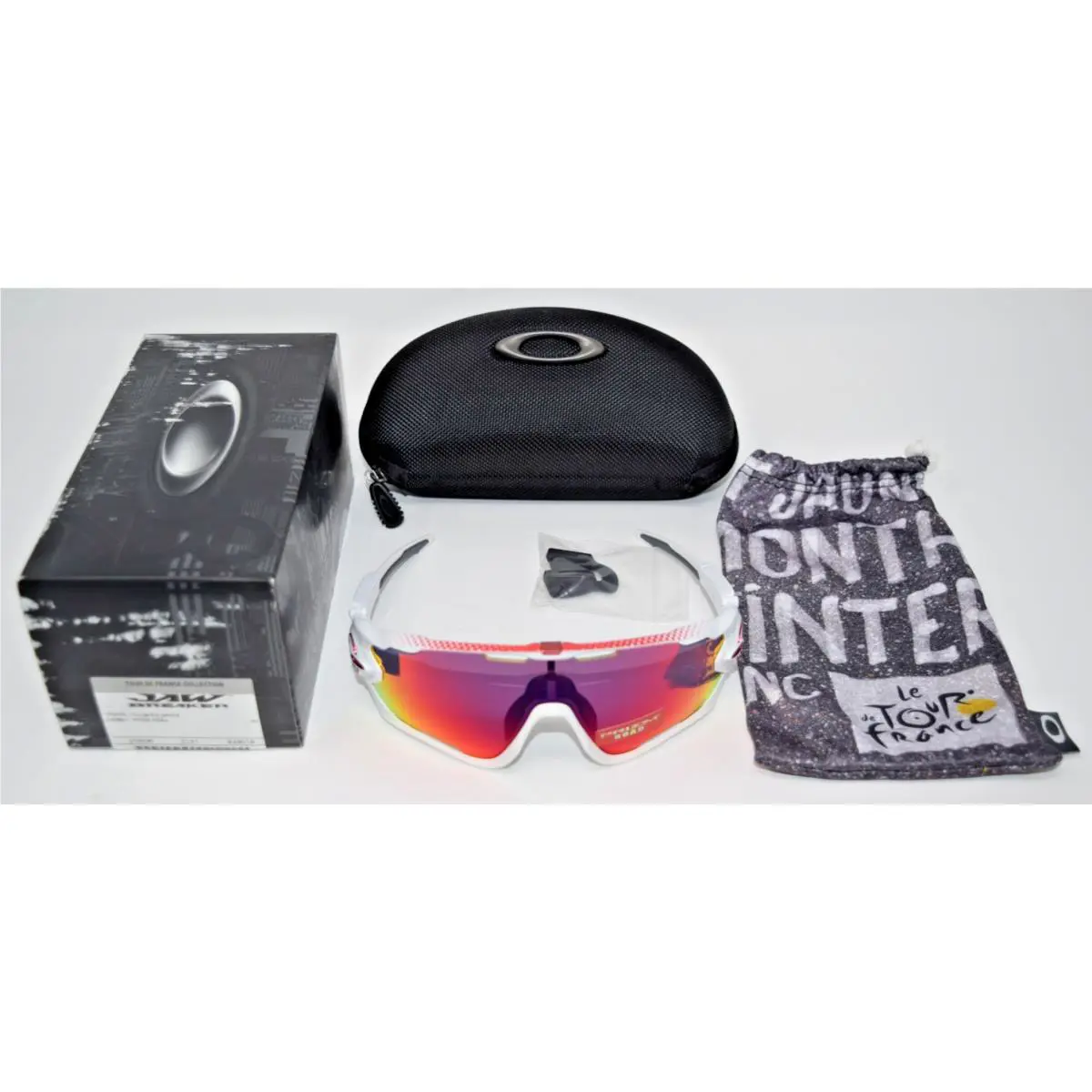 Oakley Jawbreaker Polished White Tdf with Prizm Road OO9290-18 Tdf