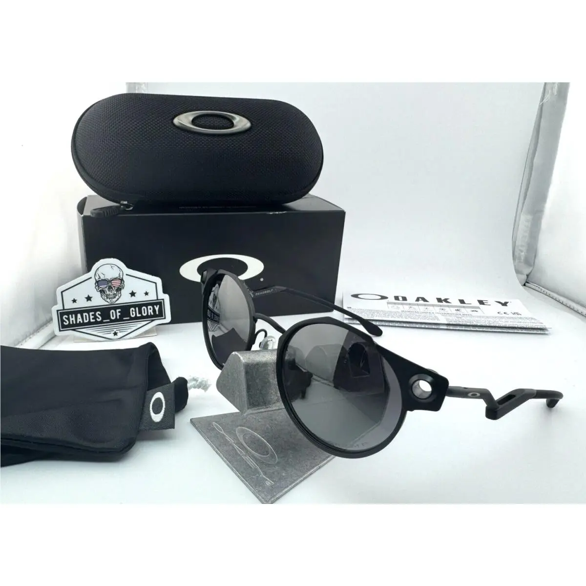 Oakley Deadbolt Satin Black with Prizm Black Polarized Sunglasses OO6046-03