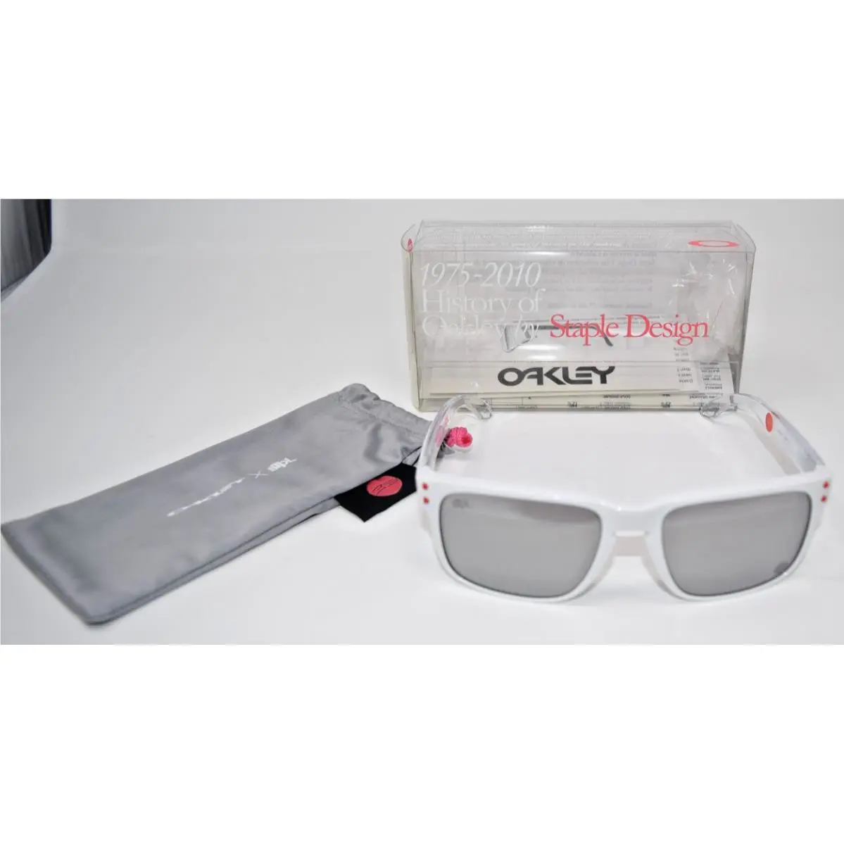 Oakley Holbrook Polished White with Chrome Iridium Lens OO9102-09 Stpl