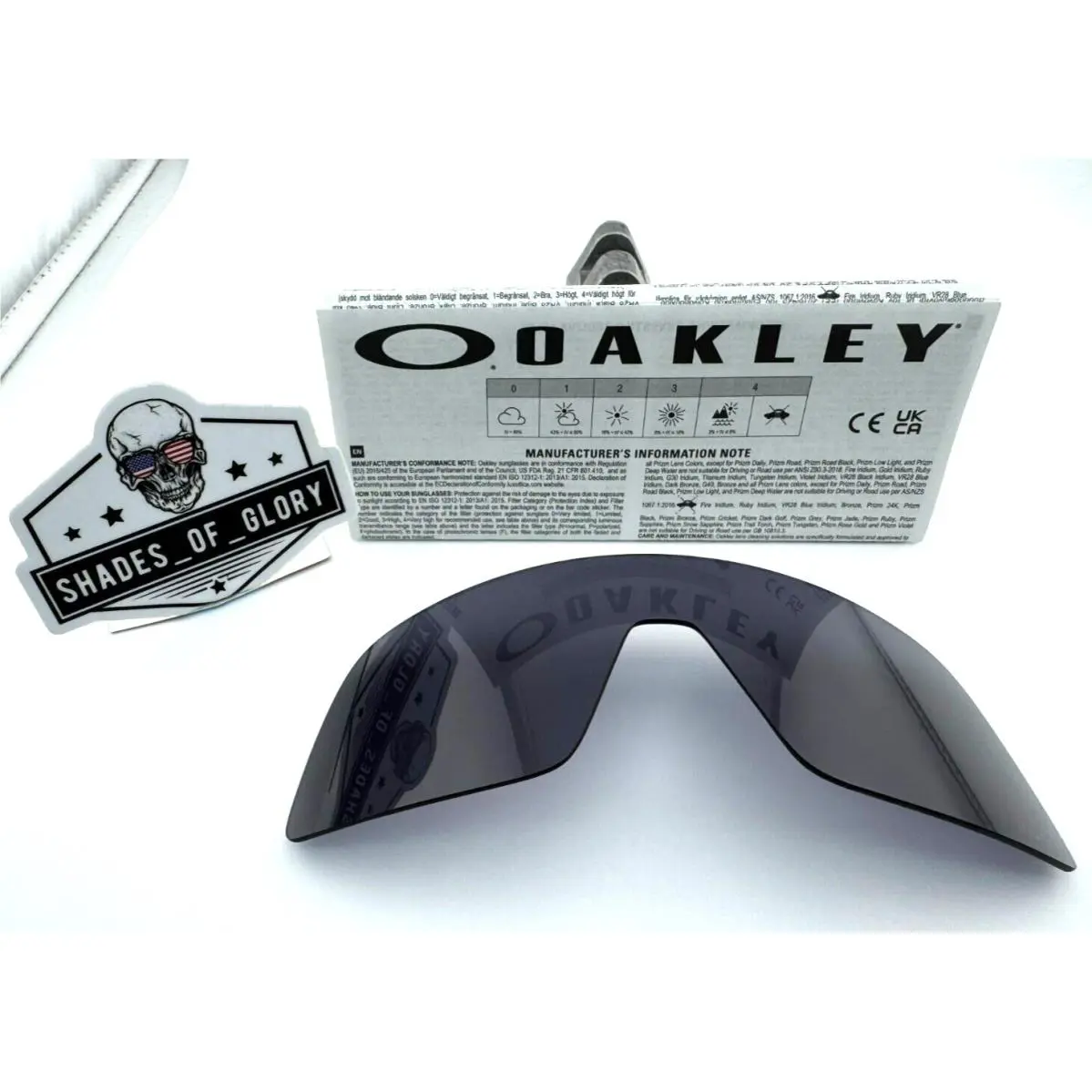 Sutro Prizm Grey Sunglasses Lens Replacement Oem OO9406 Shield by Oakley