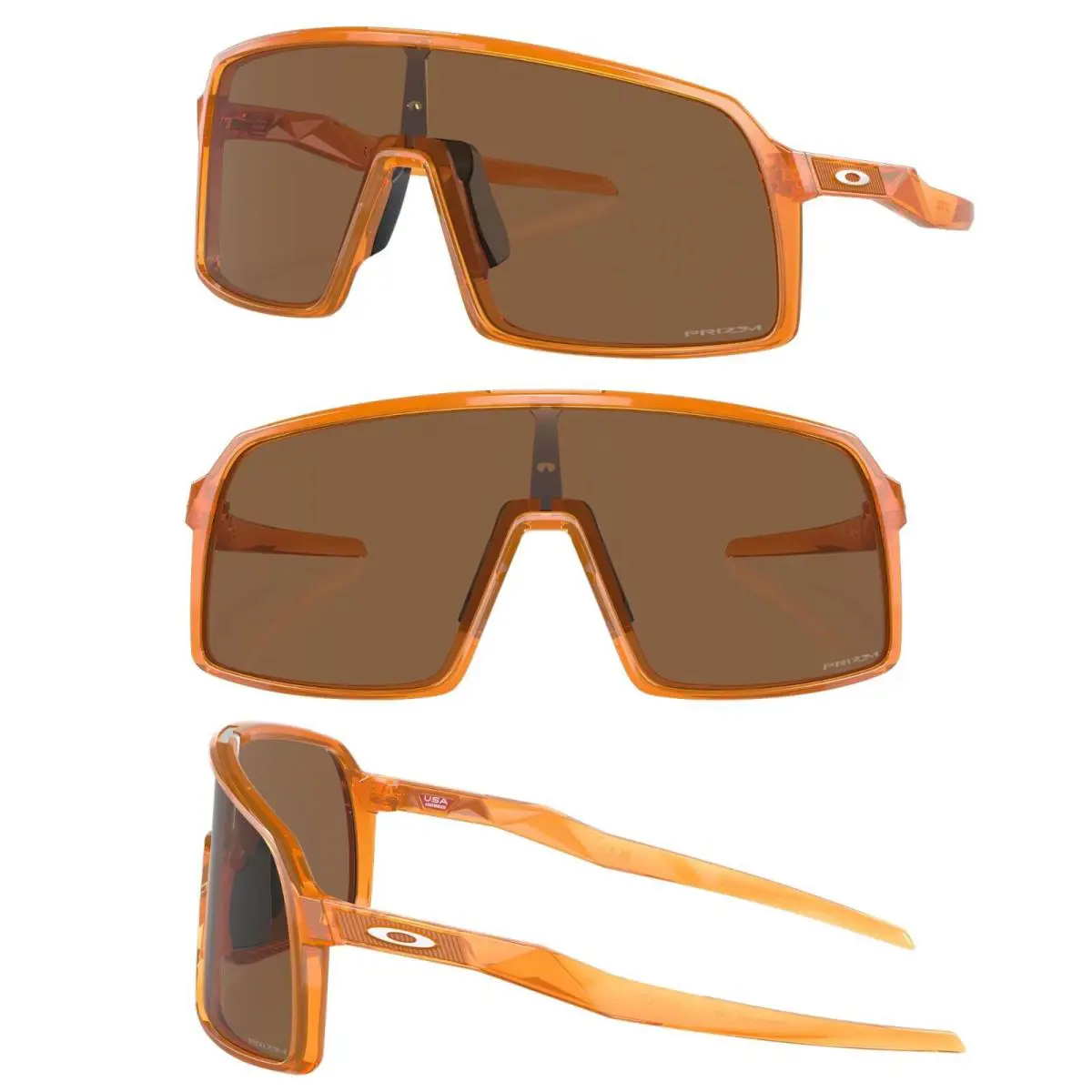 Sutro Sunglasses- Transparent Ginger/prizm Bronze MSRP:$182 by Oakley