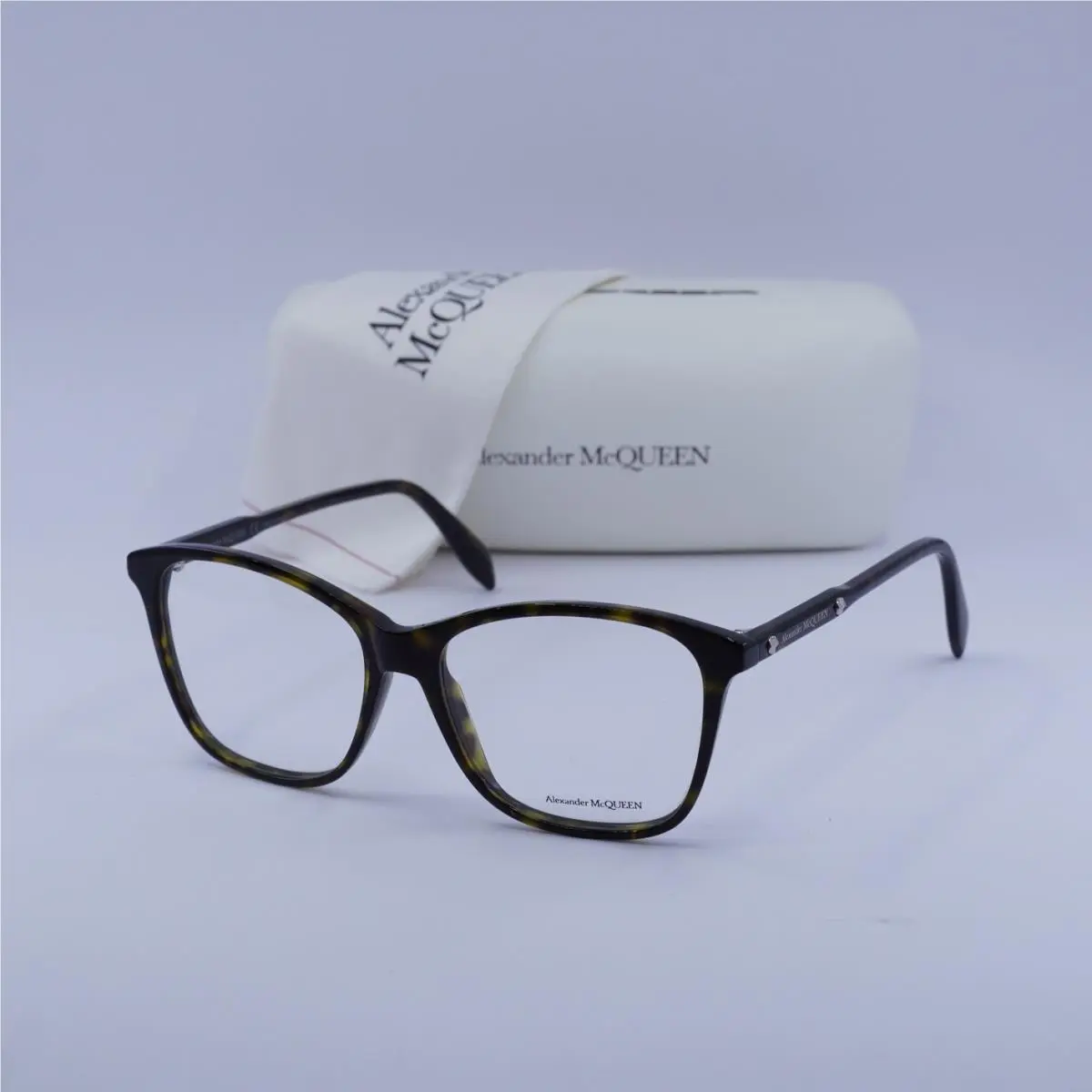 Alexander Mcqueen AM0191O 002 Havana 54mm Eyeglasses by Alexander McQueen