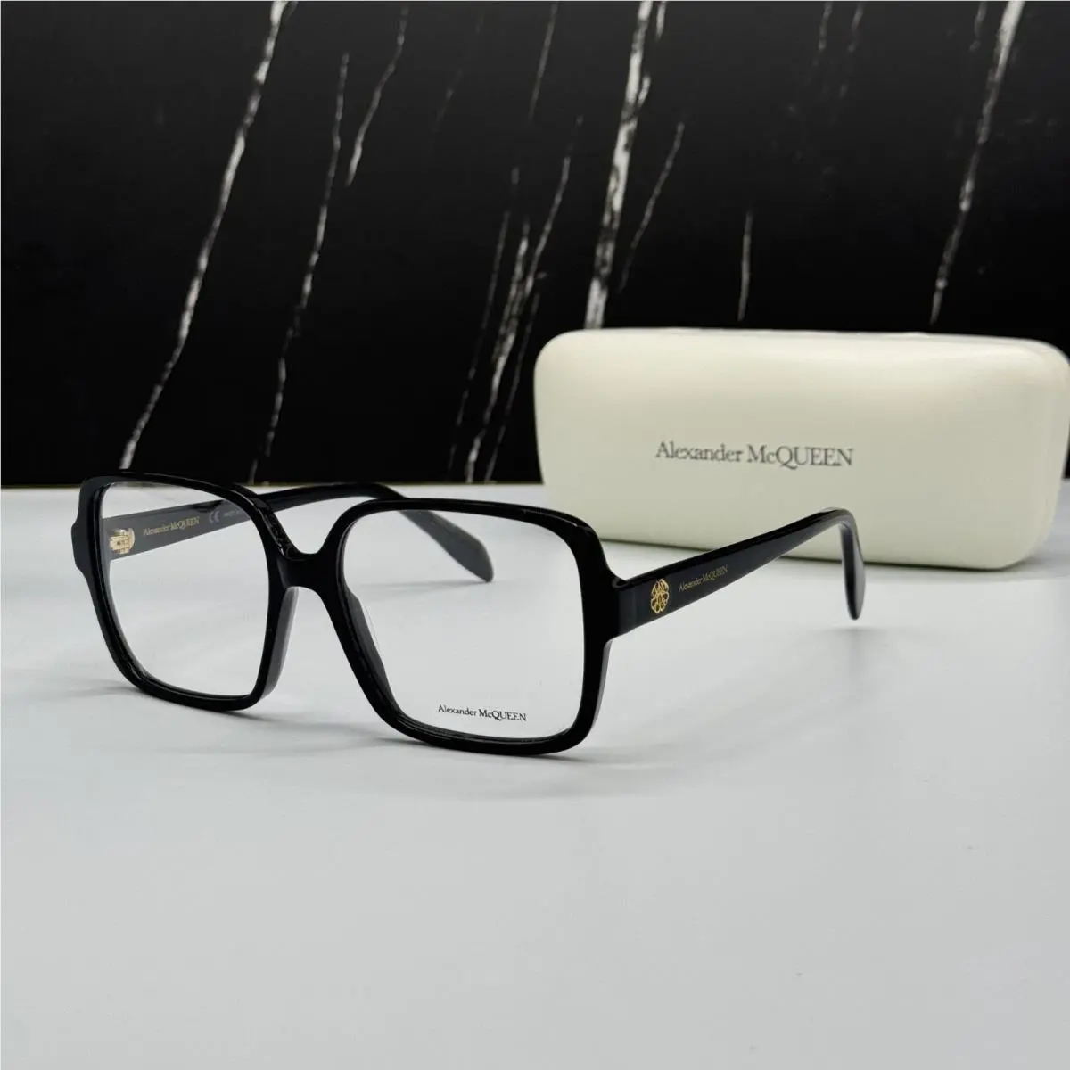 Alexander Mcqueen Eyeglasses AM0286O 001