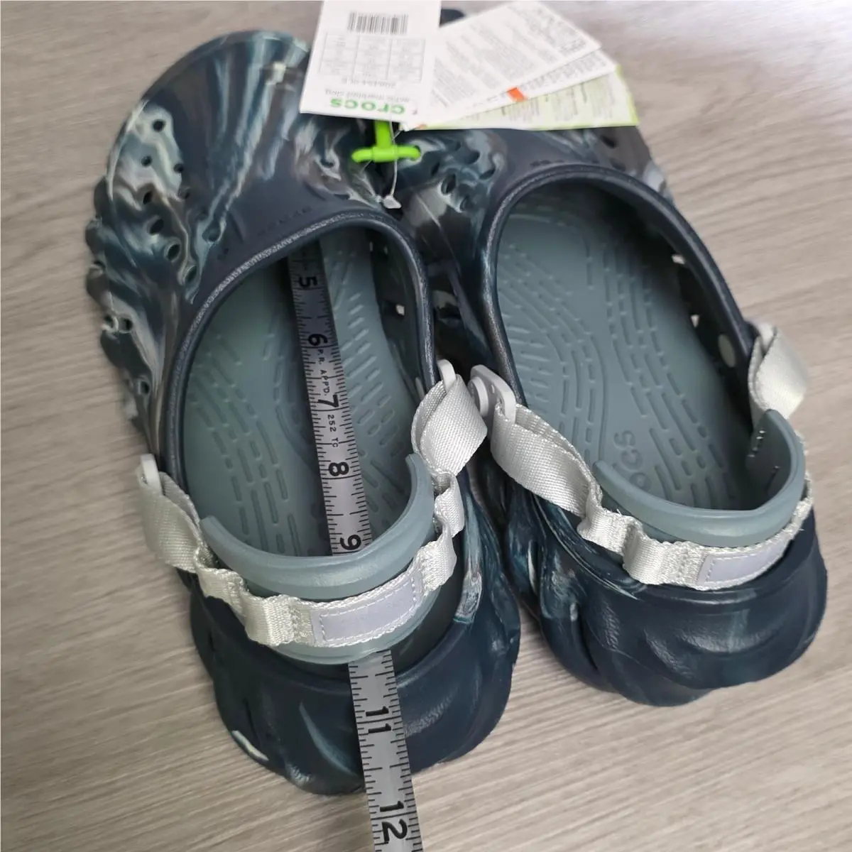 Crocs shoes - Crocs Echo Marbled Clog - Echo Marbled Clog - 208454-0LE - Green, Brown, White 8