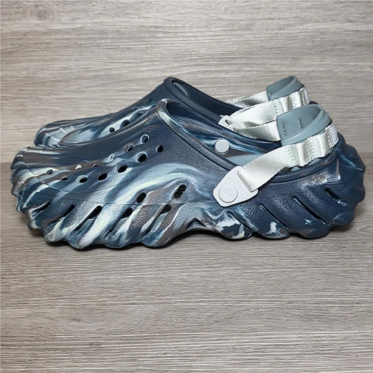 Crocs shoes - Crocs Echo Marbled Clog - Echo Marbled Clog - 208454-0LE - Green, Brown, White 0