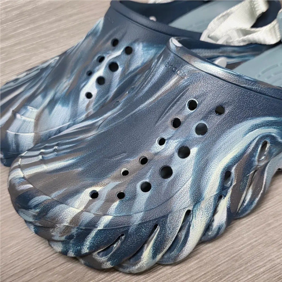Crocs shoes - Crocs Echo Marbled Clog - Echo Marbled Clog - 208454-0LE - Green, Brown, White 1