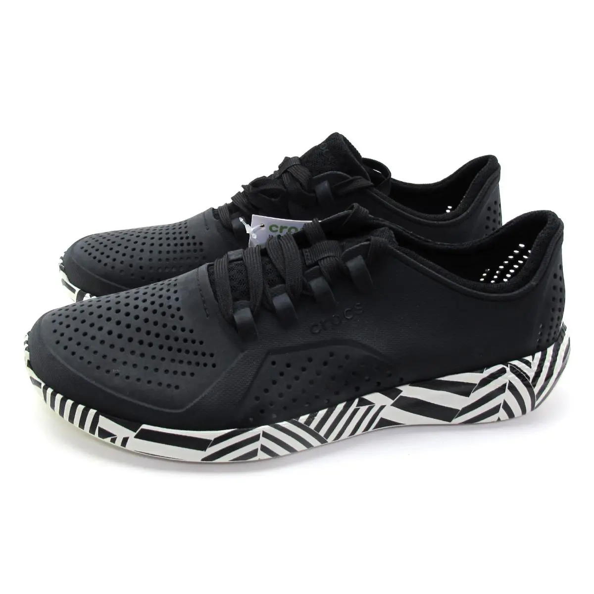 W/tag Crocs Mens Literide Geopunk Pacer Black Comfort Walking US 10 EU 43-44