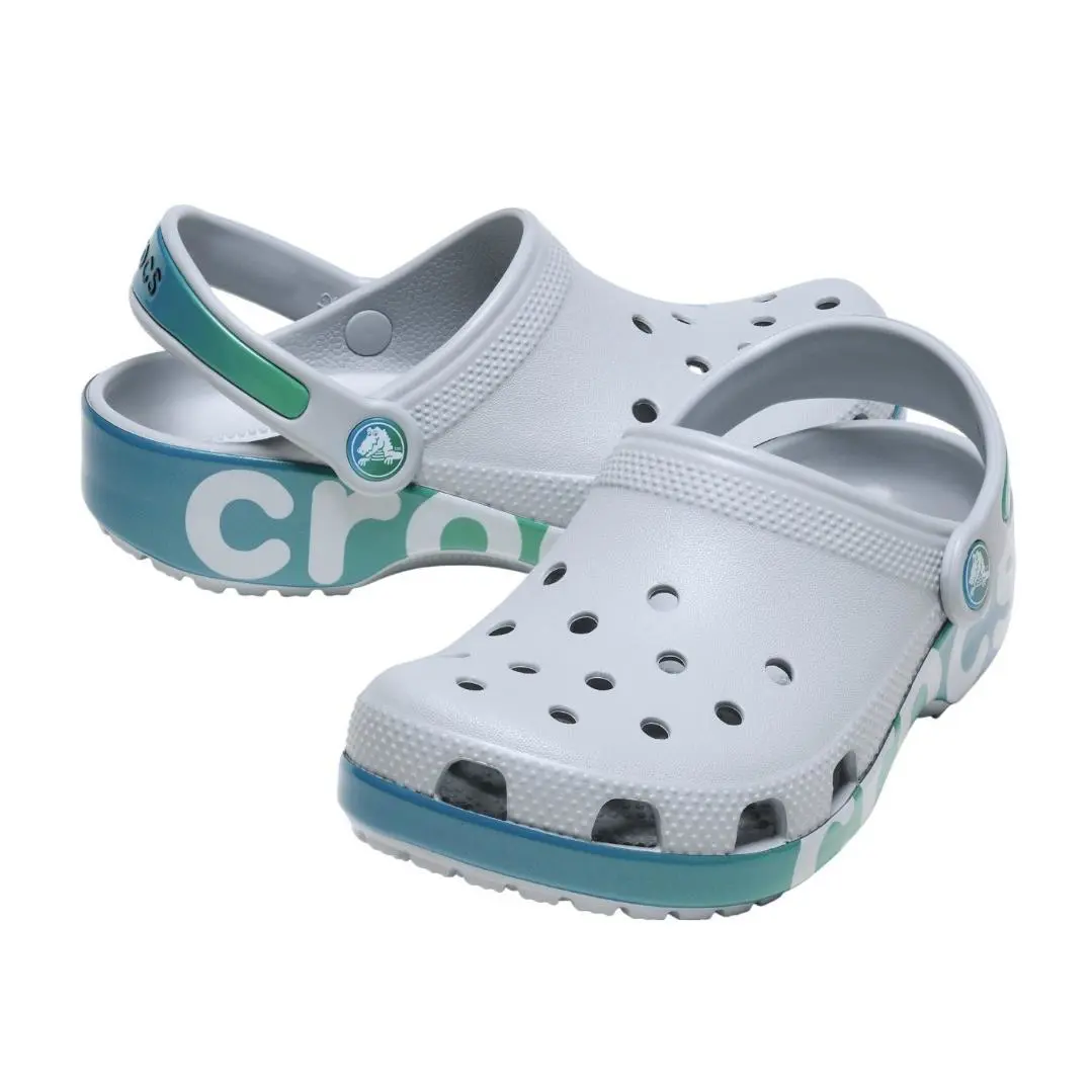 Crocs Classic Reflector Clog GS Mirage / Multi Big Kids Sz. 6J