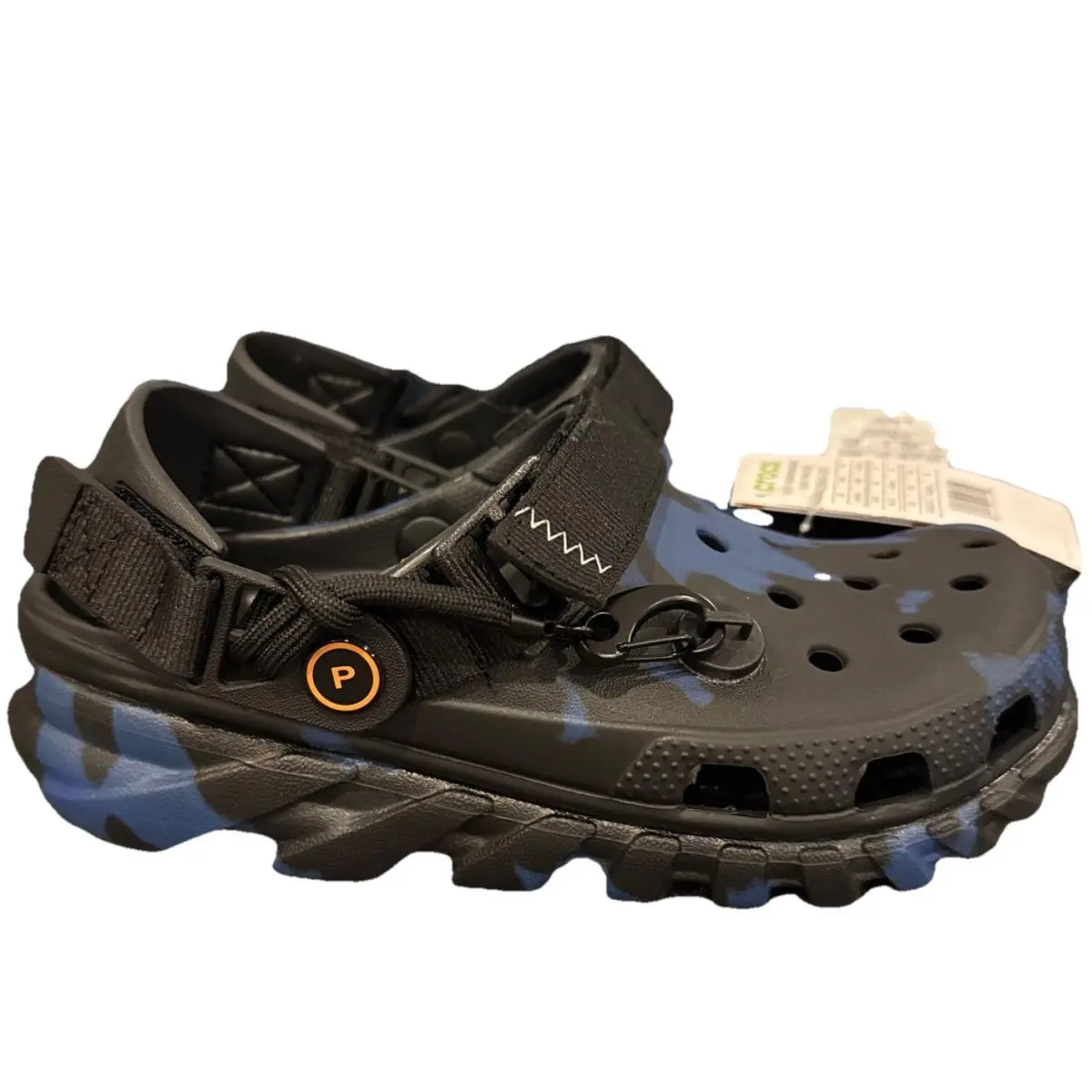 Post Malone X Crocs Duet Max Clog Blue Black 206542-001 Size M 4 W 6