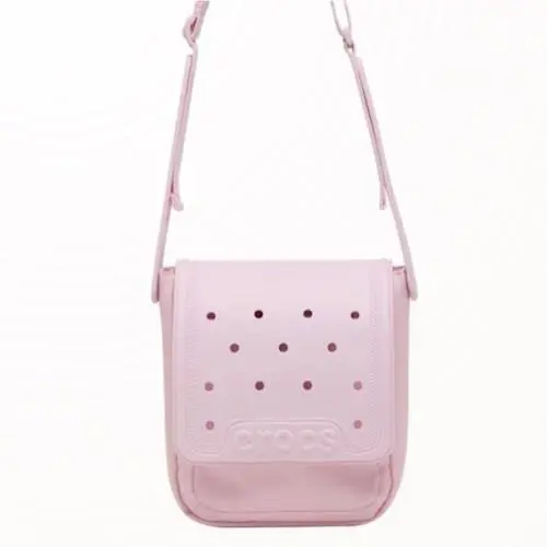 Crocs Classic Crossbody Tote Bag Milk Pink Barbie Core