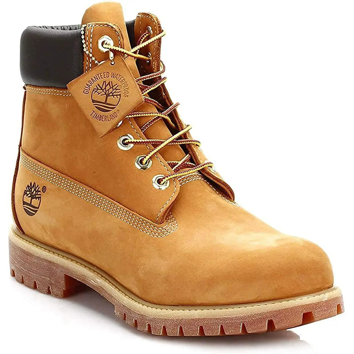 Timberland Men`s 6 Inch Premium Waterproof Boot - Wheat Nubuck