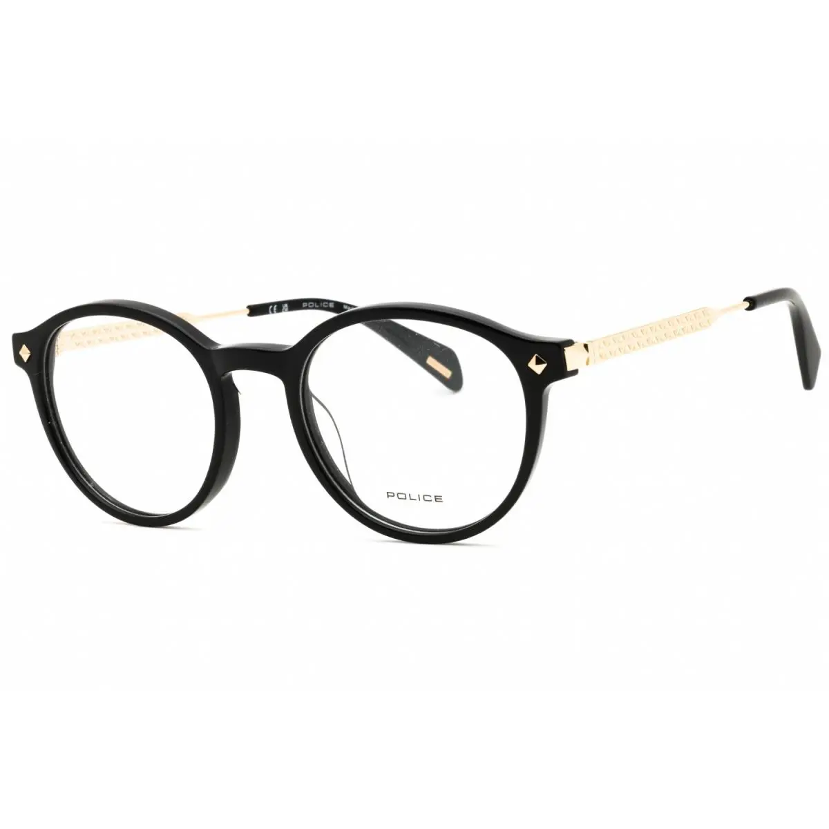 Police VPLG27M 0700 Eyeglasses Black Frame 49mm