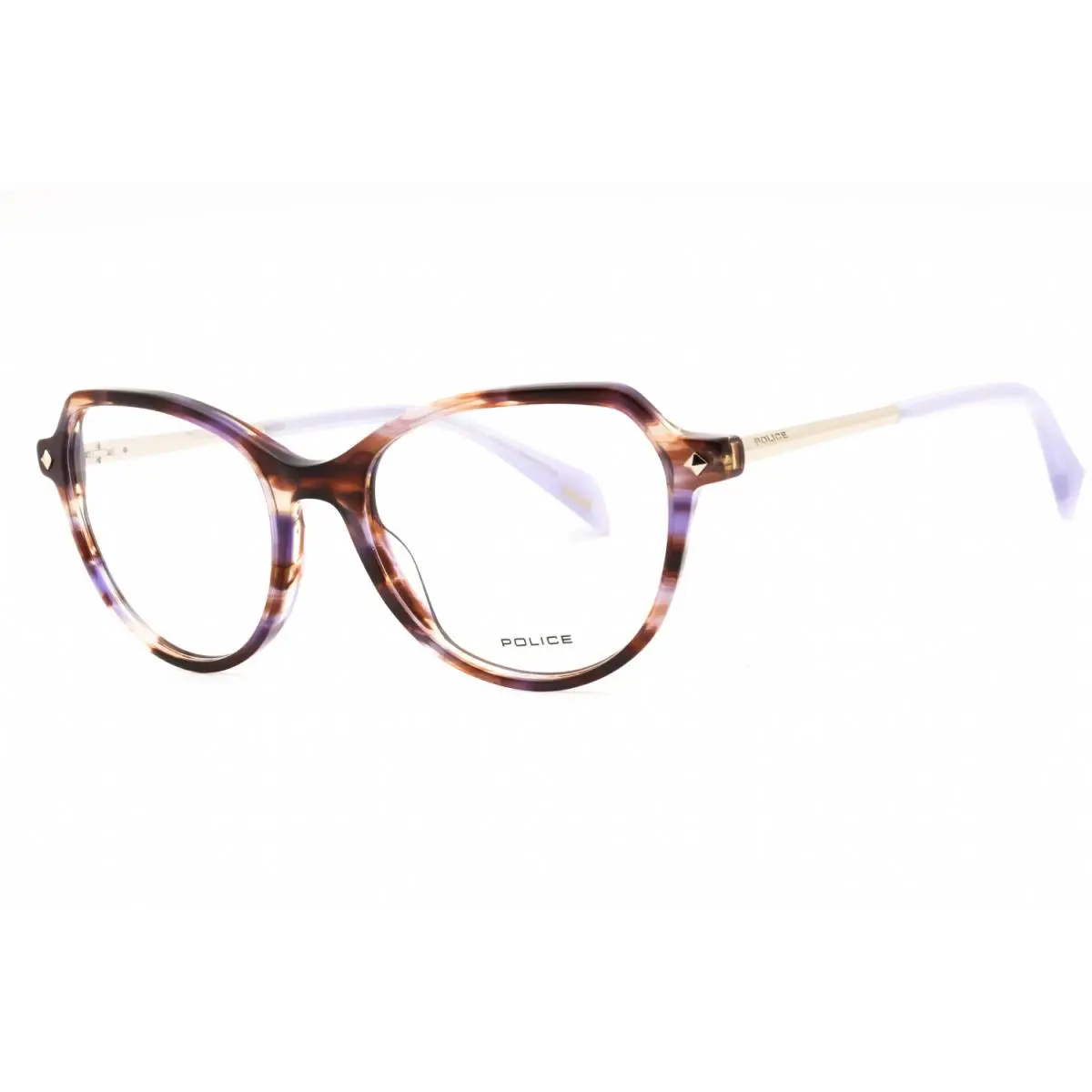 VPLM07 0P82 Eyeglasses Purple Brown Frame 52mm by Police