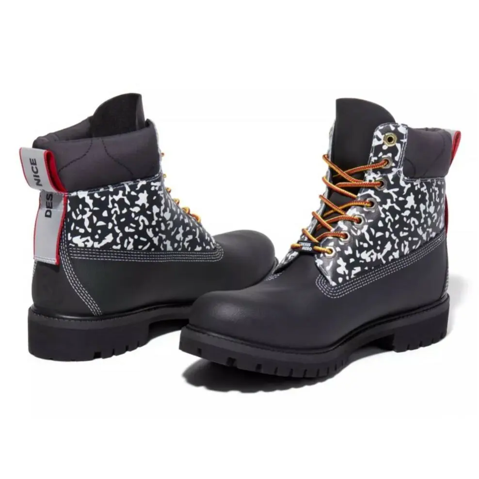 Timberland shoes - TIMBERLAND MEN`S DESUS & MERO X 6-INCH BOOTS - Black Full-Grain/White 1