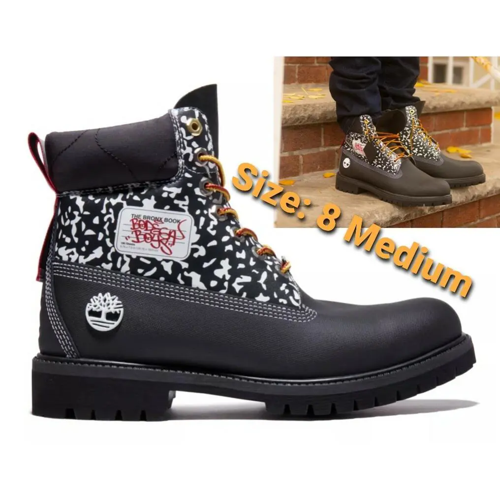 Timberland shoes - TIMBERLAND MEN`S DESUS & MERO X 6-INCH BOOTS - Black Full-Grain/White 5