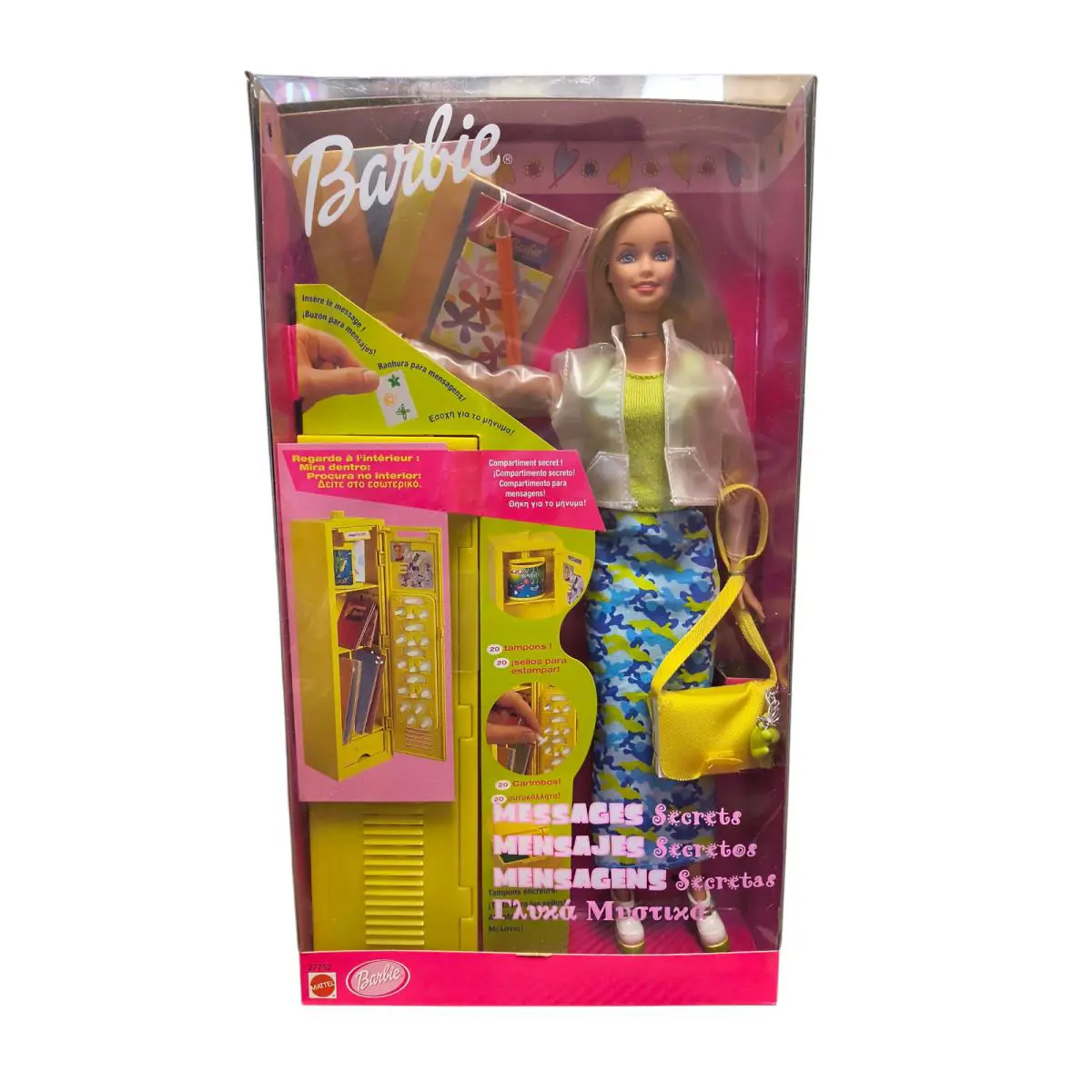 1999 Mattel Barbie Secret Messages Mensajes Secretos Foreign Doll 27752