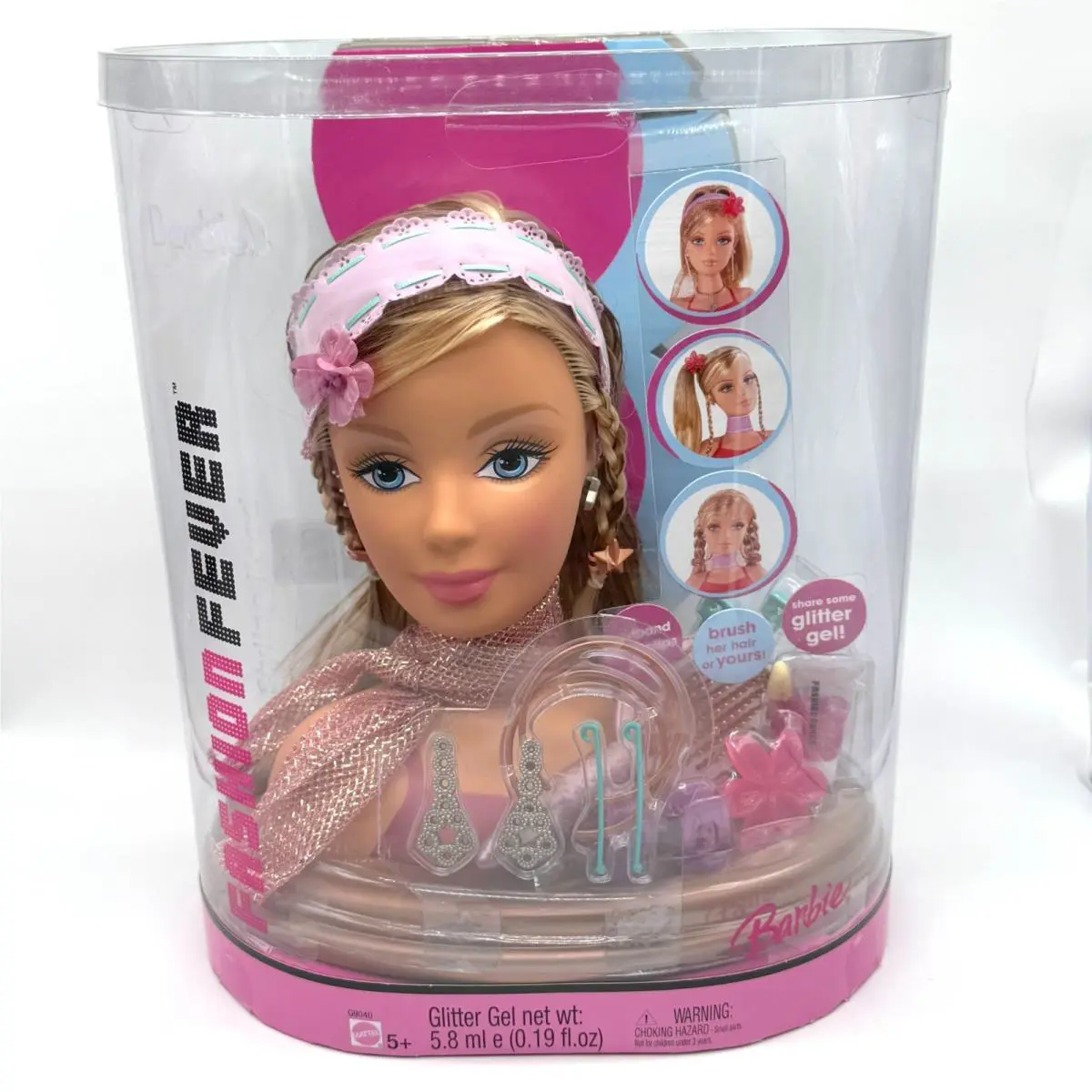 Vintage Barbie Fashion Fever Styling Head Iob 2004 Mattel Glitter Gel
