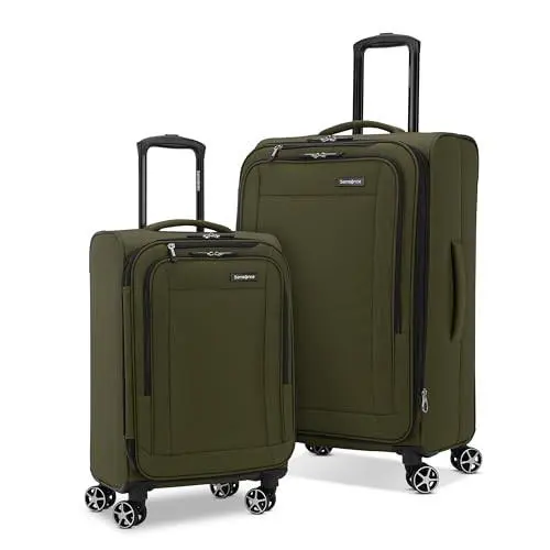 Samsonite Saire Lte Softide Expandable Luggage Carry-on/medium-olive Green