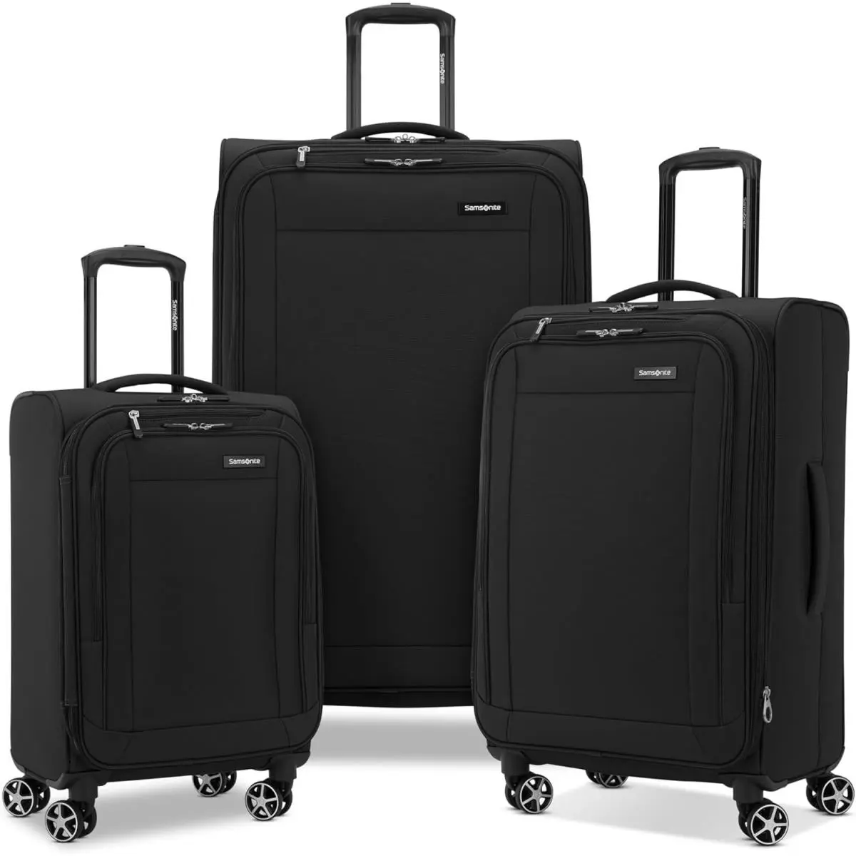 Samsonite 3 Piece Expandable Softside Luggage Set Spinner Carry On 20 25 28