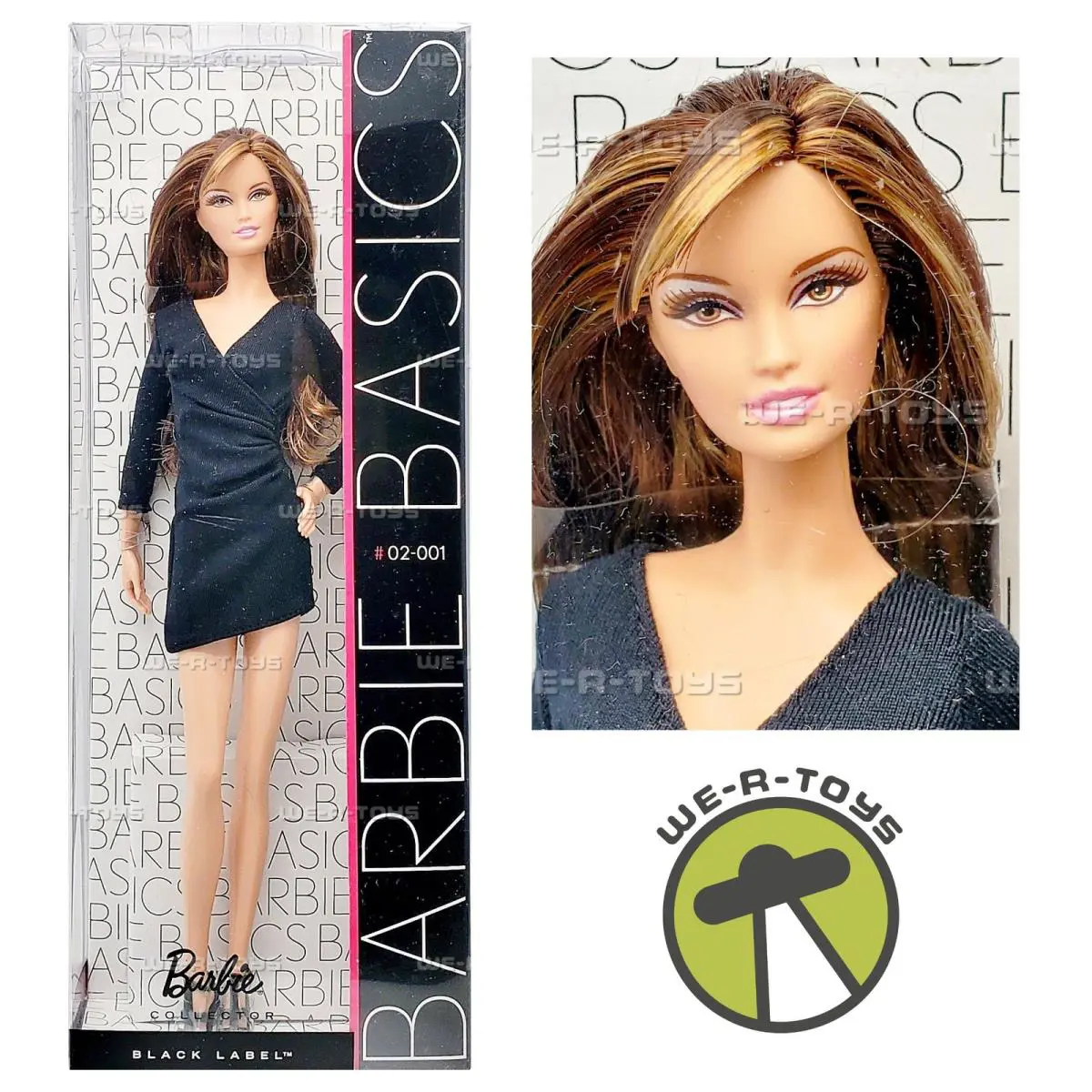 Barbie Basics Black Label Brunette Doll Model 02 Collection 001 Mattel 2009