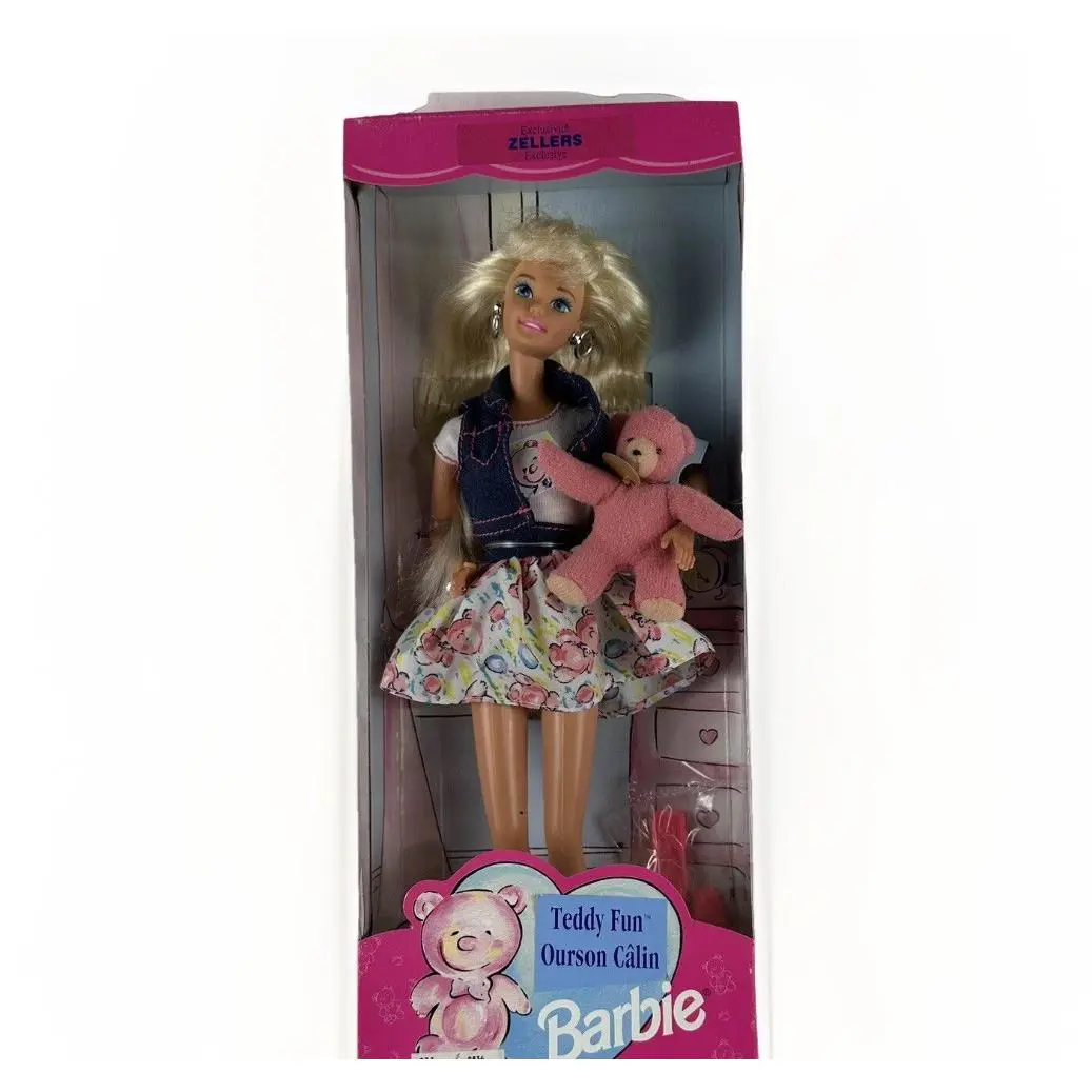 Barbie Mattel Zellers Teddy Fun Vintage French Canadian Canada Nos Nrfb