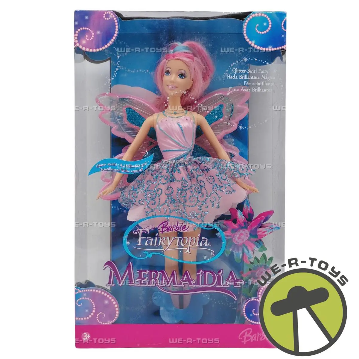 Barbie Fairytopia Mermaidia Glitter Swirl Fairy 2006 Mattel J0737 Nrfb