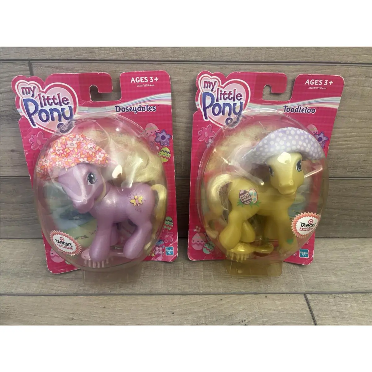 My Little Pony Toodleloo + Doseydotes Easter Target Exclusive Hasbro 2003 Lot