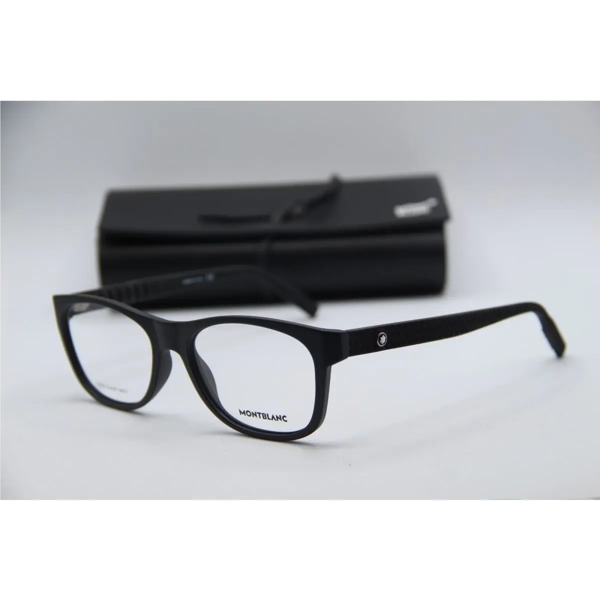 Montblanc Mont Blanc MB 0065O 001 Matte Black Frames Eyeglasses 55-18