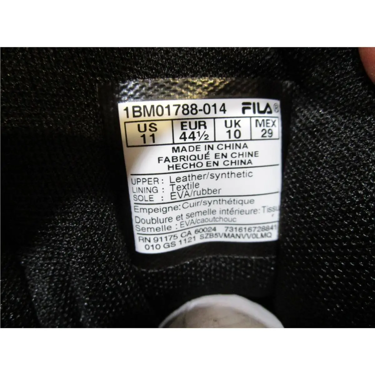 Fila shoes - FILA Spaghetti - Spaghetti - 1BM01788-014 - Black/Red/White 4