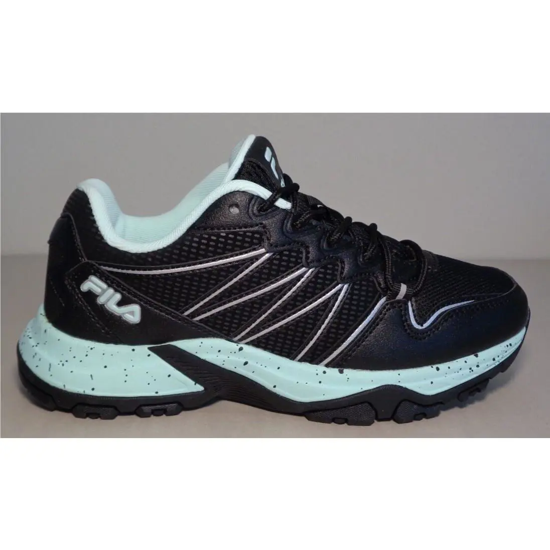 Fila shoes - Black/Black/Fila Aqua (UPC: 196447239254) 0