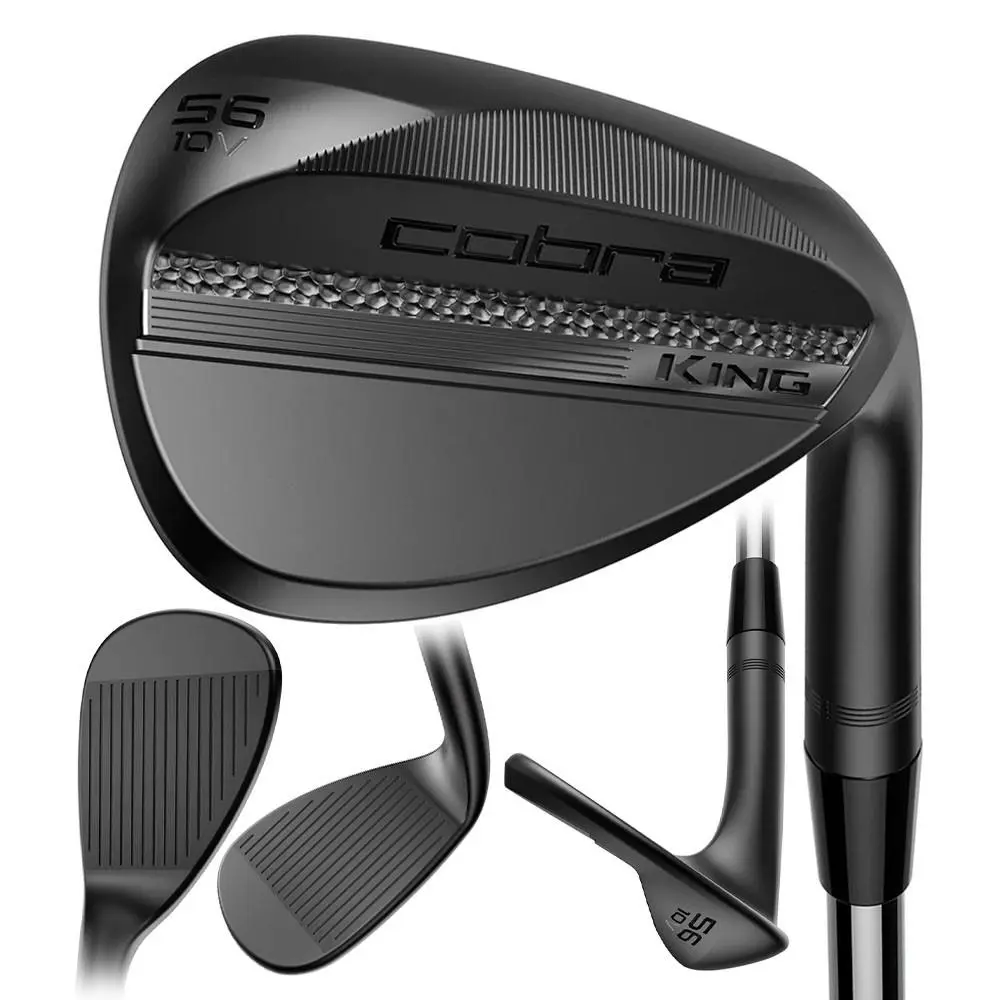 Cobra Men King Black Qpq Wedge - 25 RH 52 8 Versatile Grind Steel Stiff - Chrome