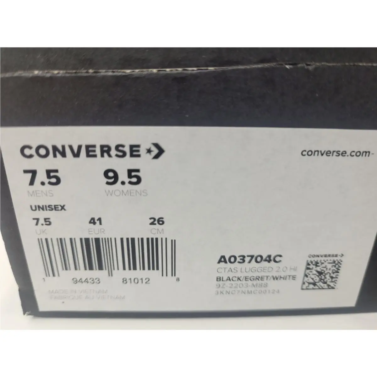 Converse shoes - Converse Chuck Taylor All Star - A03704C - Black 8