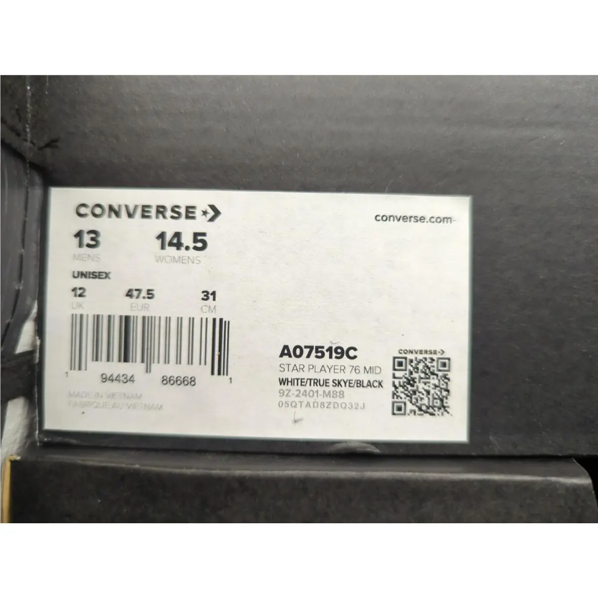 Converse shoes - Converse Star Player 76 Mid - A07519C - White 0