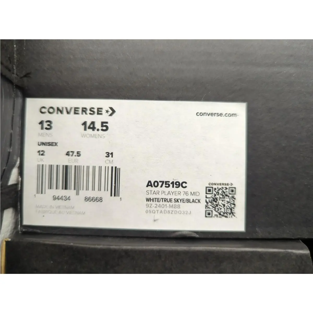 Converse shoes - Converse Star Player 76 Mid - A07519C - White 2