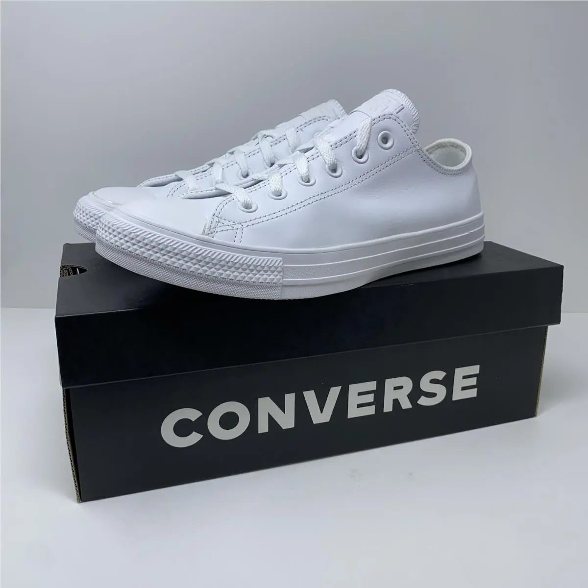 Converse shoes - Converse Chuck Taylor All Star Leather Low - 136823C - White 12