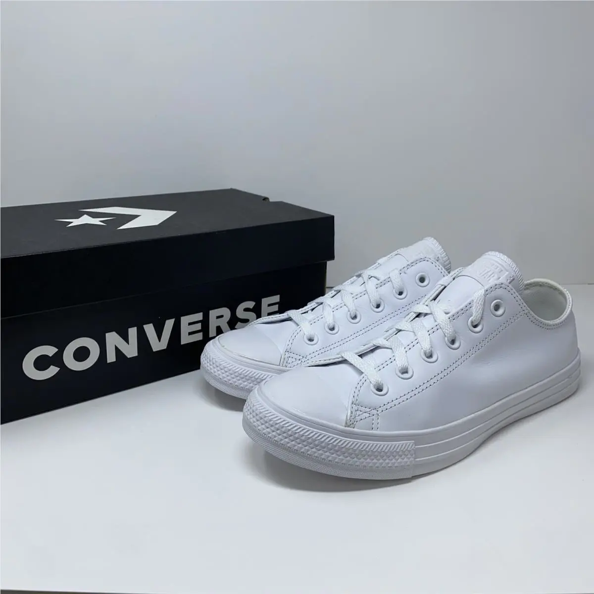 Converse shoes - Converse Chuck Taylor All Star Leather Low - 136823C - White 0