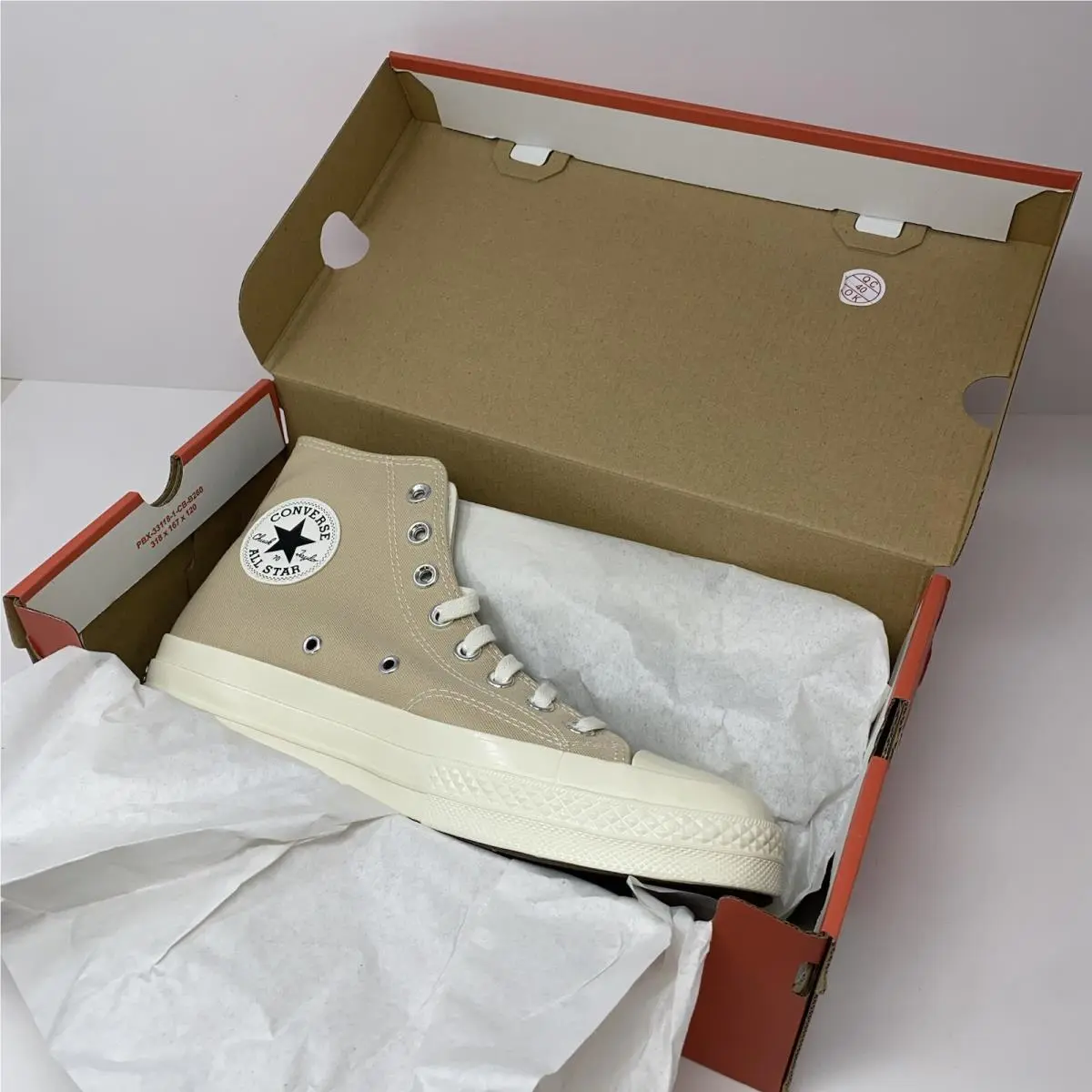 Converse shoes - Converse Chuck 70 Hi - Chuck - A05658C - Oat Milk / Beach Stone 23