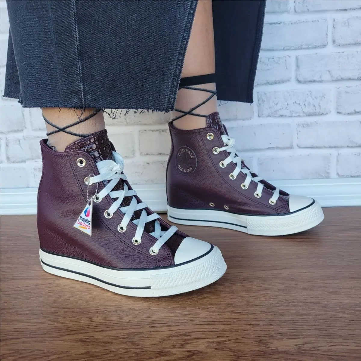 Converse Chuck Taylor All Star Wedge 8.5 Womens Shoes Sneaker Burgundy A12349C