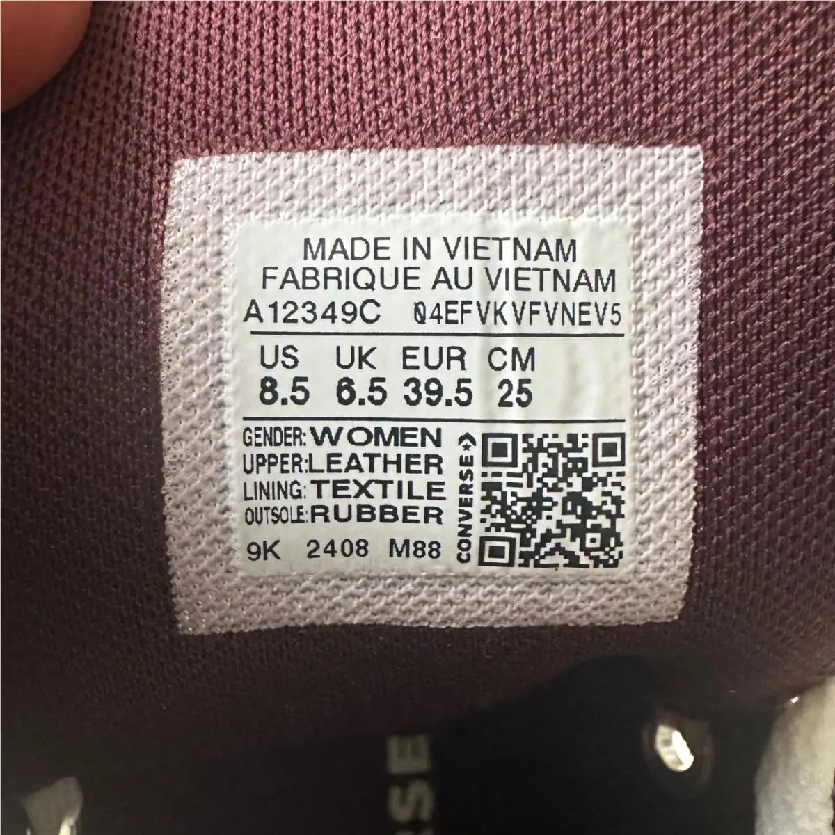 Converse shoes - Converse Chuck Taylor - Chuck Taylor - A12349C - Burgundy 9