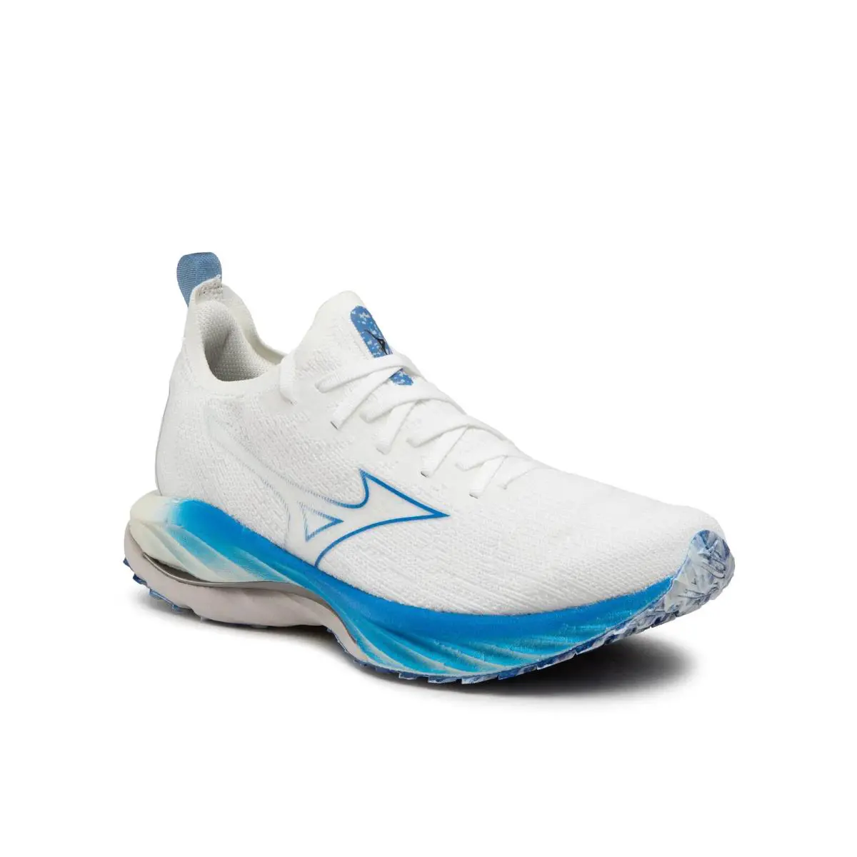 Mizuno Wave Neo Wind J1GC227801 Sneakers Men`s White Blue Running Shoes DWA1361
