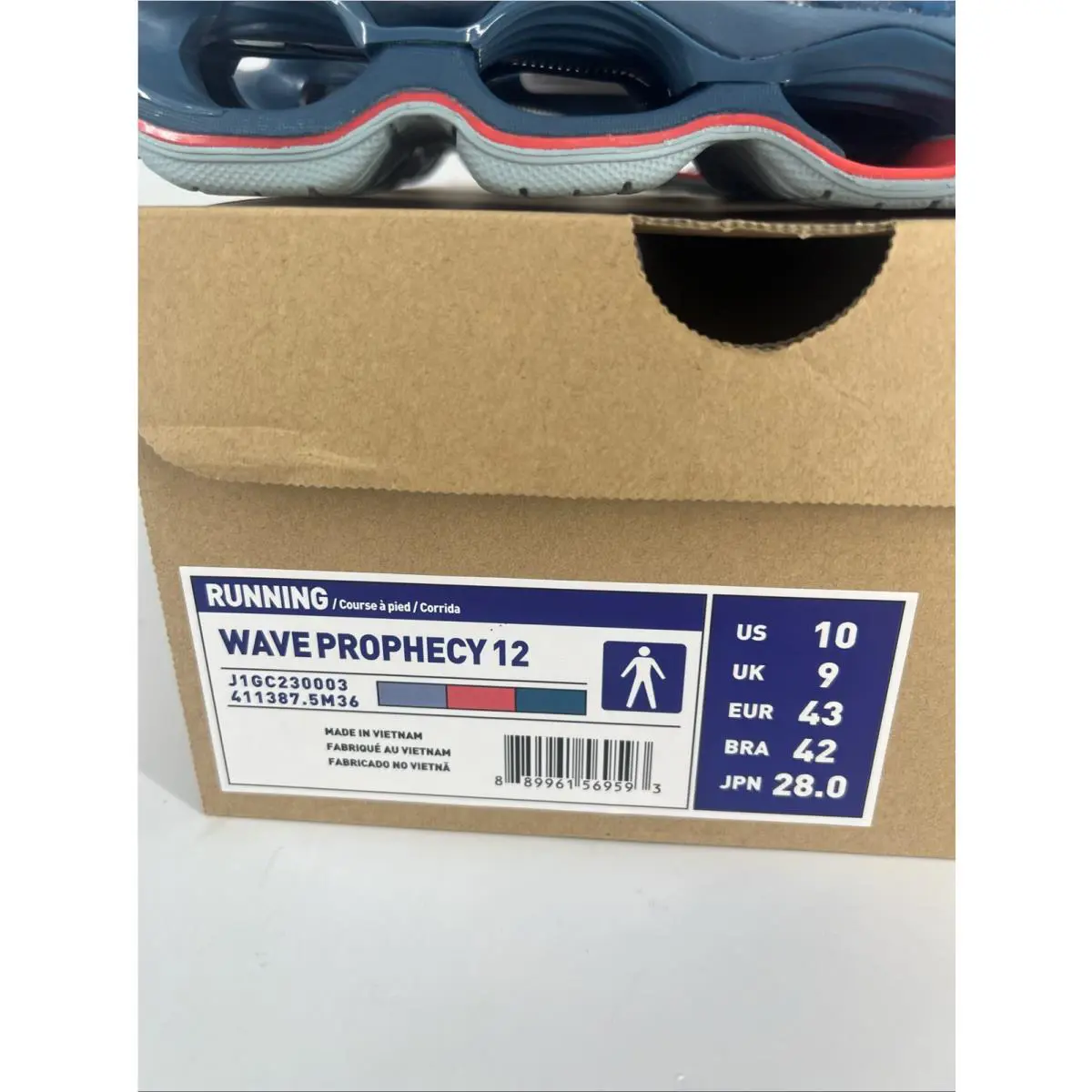 Mizuno shoes - Uk9-eur43-bra - Uk9-eur43-bra - Blue 0