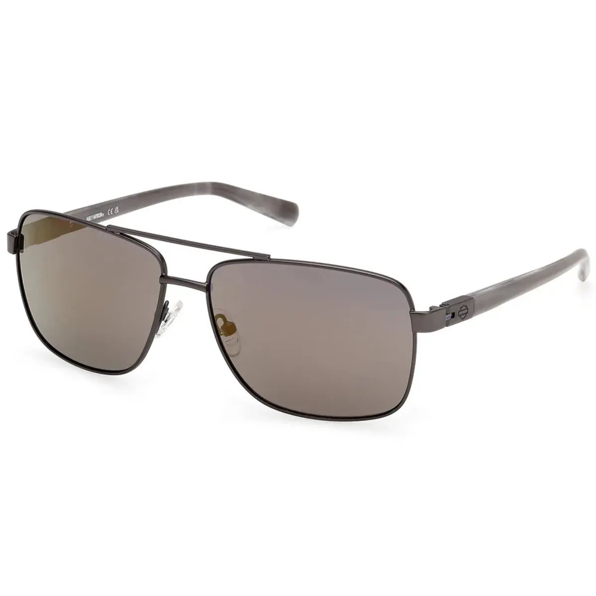 Men`s Navigator Sunglasses - HD00018 Matte Gunmetal/Grey (09X-61) by Harley Davidson
