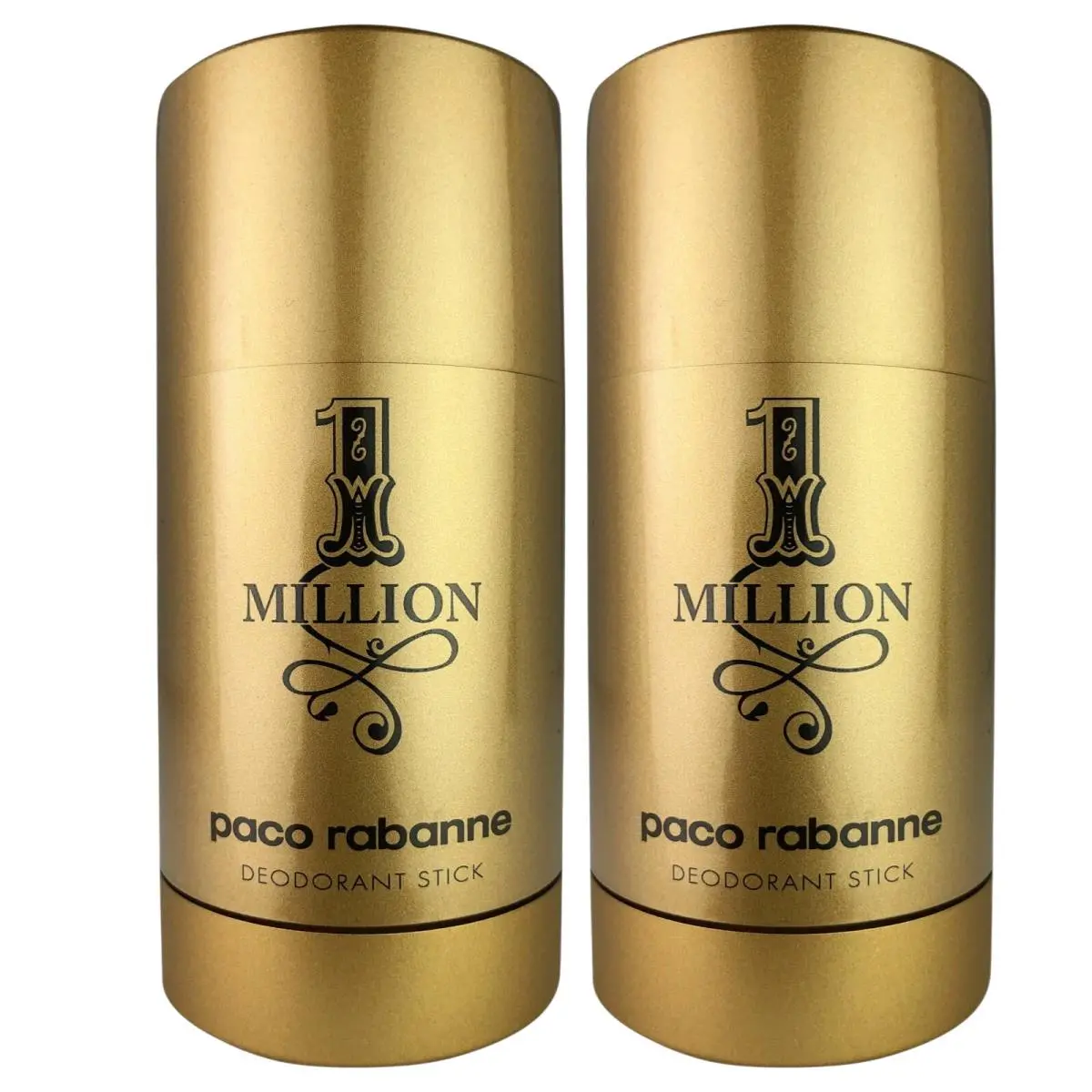 1 Million 2.3 oz Deodorant Stick by Paco Rabanne For Men Lot of 2