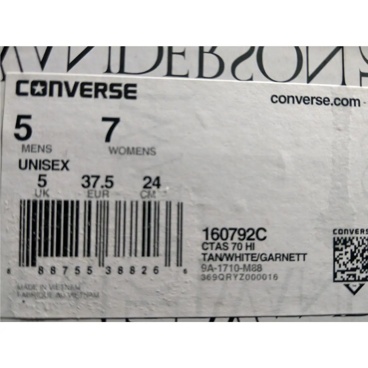 Converse shoes - JW Anderson - Anderson - 160792c - Tan 5
