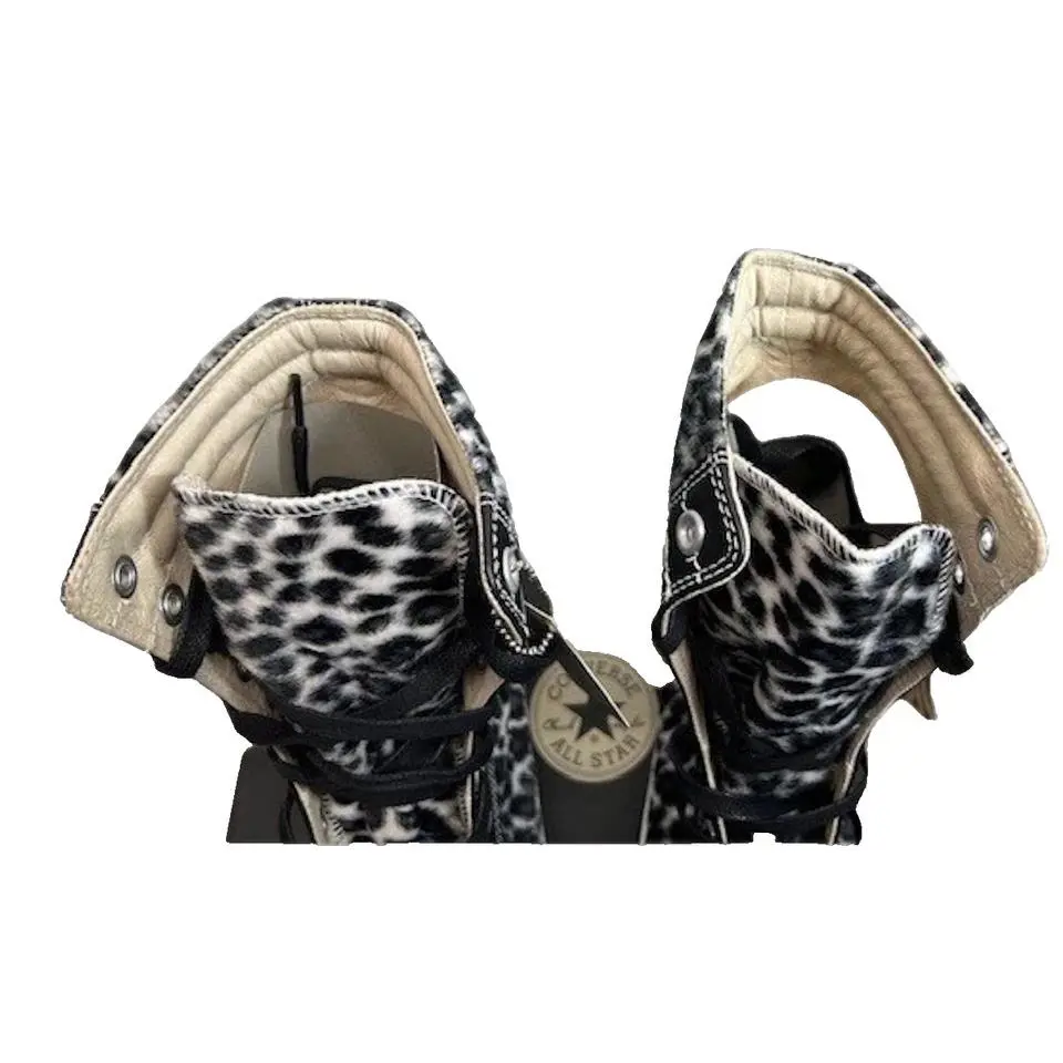 Converse shoes - Converse All Star Hi - All Star - LEOPARD FUR BLACK/WHITE - U50 - 1P363 3