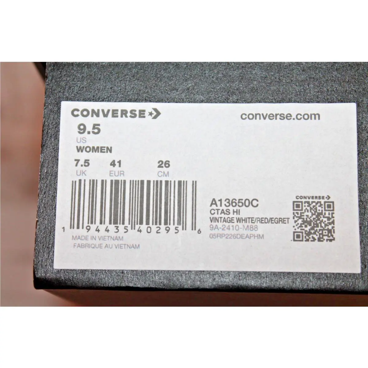 Converse shoes - Chuck Taylor All Star - Chuck Taylor All Star - 13650C - White (UPC: 194435402956) 7