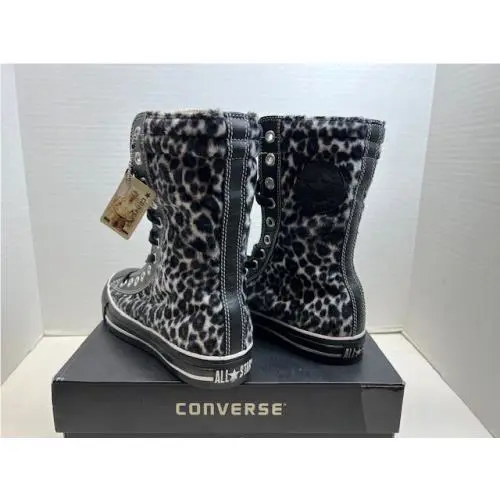 Converse shoes - Converse All Star Hi - All Star - LEOPARD FUR BLACK/WHITE - U50 - 1P363 6